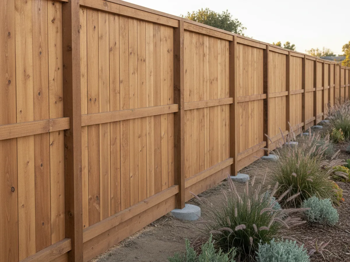 Fence Installation detail work by a licensed fence contractor in Boulevard, CA