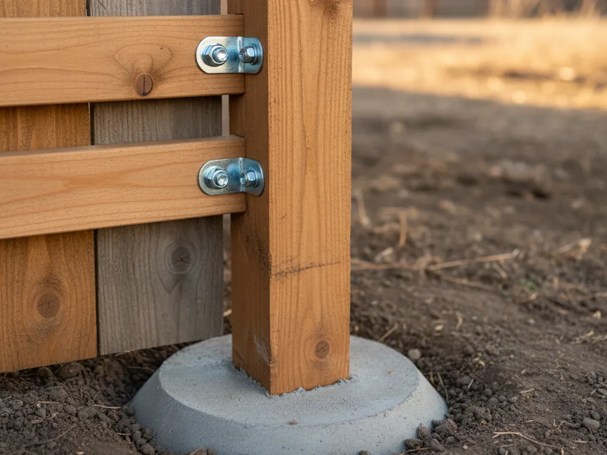 Post Repair detail work by a licensed fence contractor in Boulevard, CA