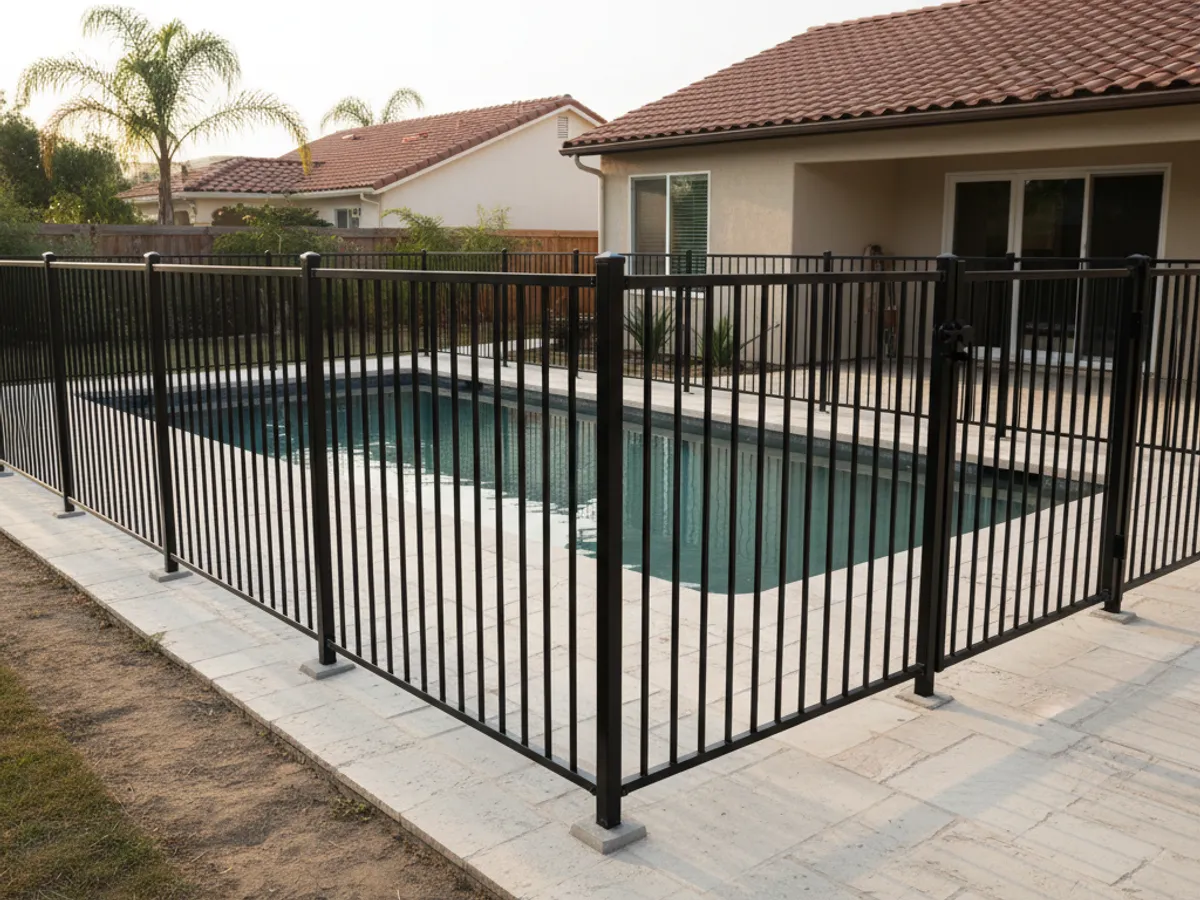 Pool Fence detail work by a licensed fence contractor in Boulevard, CA